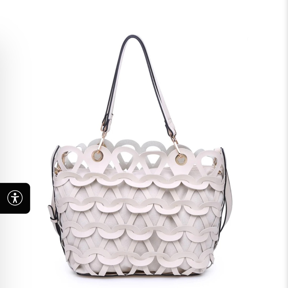 Chic Cutout Tote Bag